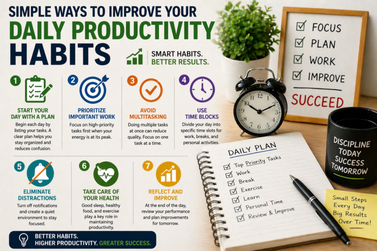 Simple Ways to Improve Your Daily Productivity Habits