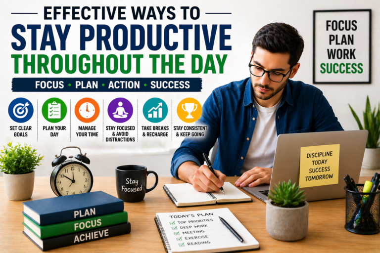 Effective Ways to Stay Productive Throughout the Day