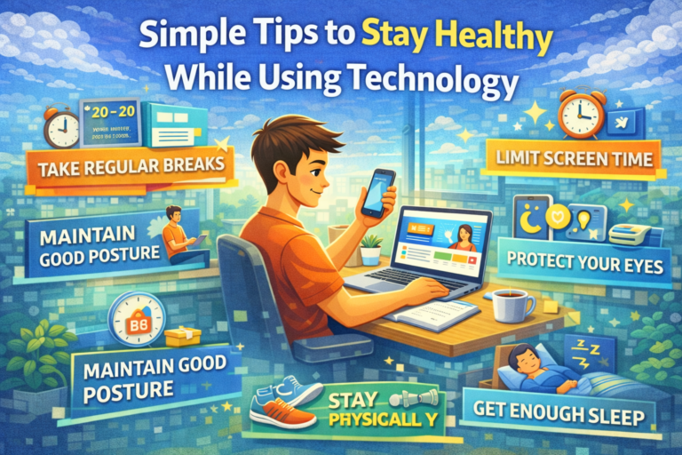 Simple Tips to Stay Healthy While Using Technology