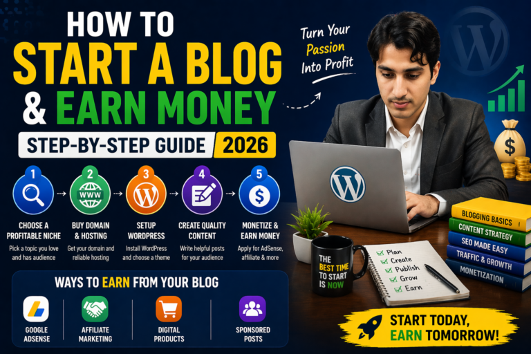 How to Start a Blog Website & Earn Money