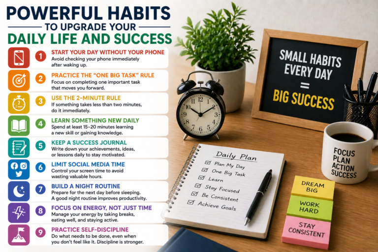 Powerful Habits To Upgrade Your Daily Life And Success