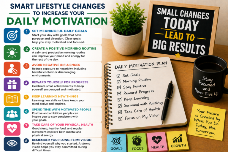 Smart Lifestyle Changes To Increase Your Daily Motivation