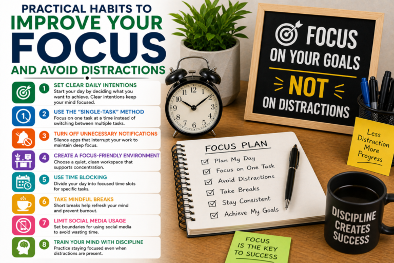 Practical Habits To Improve Your Focus And Avoid Distractions