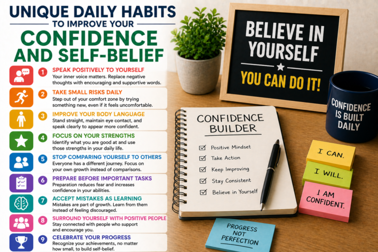 Unique Daily Habits To Improve Your Confidence And Self-Belief