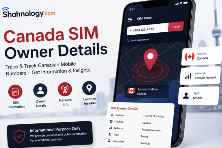 Canada SIM Owner Details